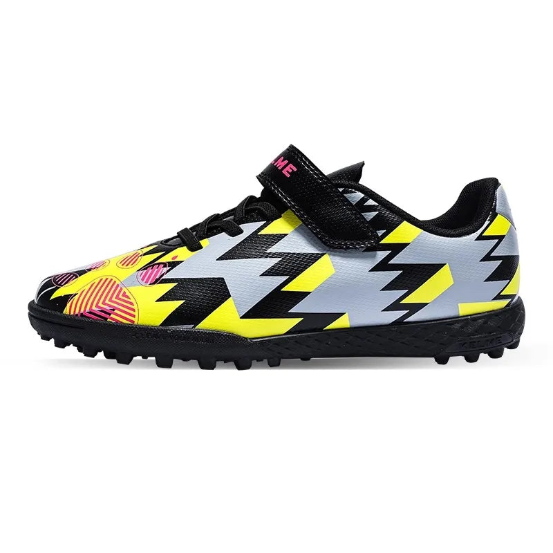 Kelme Children's Soccer Shoes TF Nail Shoes for Elementary School Students Artificial Grass Five-a-Side Football Shoes