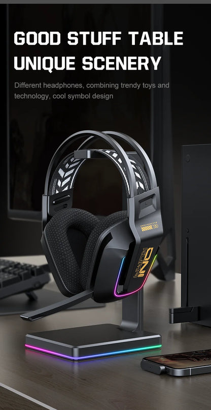 ONIKUMA GT828 Bluetooth Headset Four-mode Connection Over Ear HIFI Stereo Wireless Gaming Headsets with Mic for PC Laptops PS5