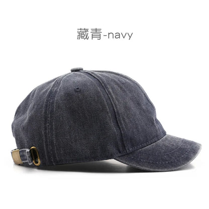 1 PC Four Seasons Fashion Short Brim Cotton Baseball Caps Men Women Dad Hat Adjustable Trucker Style Low Profile Caps