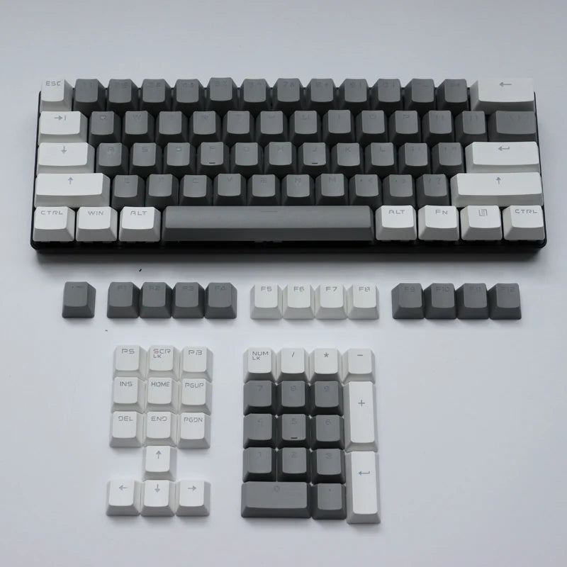 106 Keys Grey Red Keycaps PBT Specials Keycap Backlit Two-Color Key Caps For MX Switch 61/87104 Mechanical Keyboard