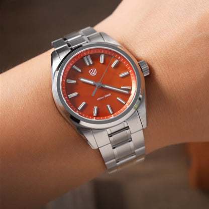 Watchdives WD0003B ‌Aventurine Dial Watch VH31 Quartz Movement Sapphire Crystal Luminous 100m Waterproof 36mm Vintage Watches