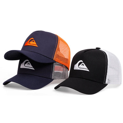 Simple symbol triangle Surfing Embroidery outdoors  baseball cap Summer breathability Hip hop mesh cap trucker hat