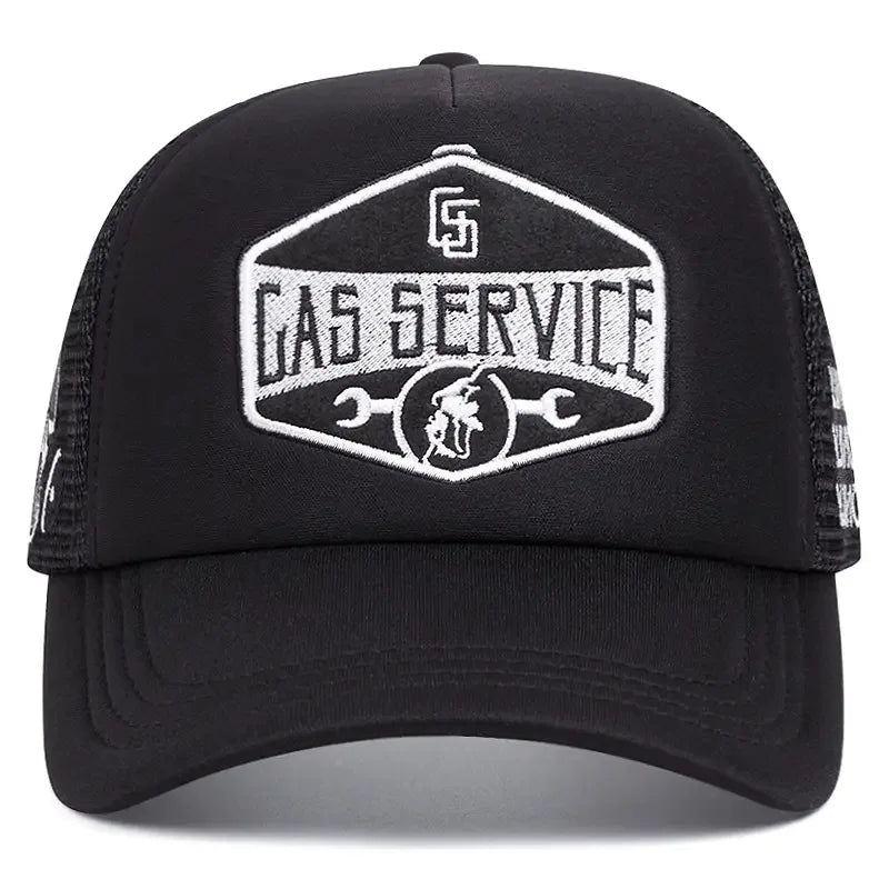 Cappellini da baseball con ricamo di lettere, nuovi, unisex, hip hop, traspiranti, con visiera parasole personalizzata in rete, versatili, alla moda, in stile streetwear, cappellini da camionista