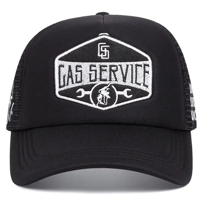 Cappellini da baseball con ricamo di lettere, nuovi, unisex, hip hop, traspiranti, con visiera parasole personalizzata in rete, versatili, alla moda, in stile streetwear, cappellini da camionista