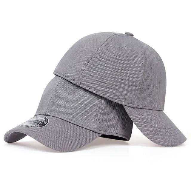 Casquettes Snapback fermées à l'arrière, non réglables, pour homme, de qualité, style hip-hop, ajustées, pour adulte, couleur unie, casquettes de baseball, 57-58 cm, pour petits visages