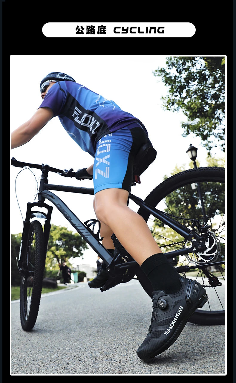 Zapatillas de ciclismo unisex nuevas, profesionales, ligeras, de lujo, originales, de carretera, de goma, para MTB, de competición, de moda, para bicicleta urbana y deportes callejeros