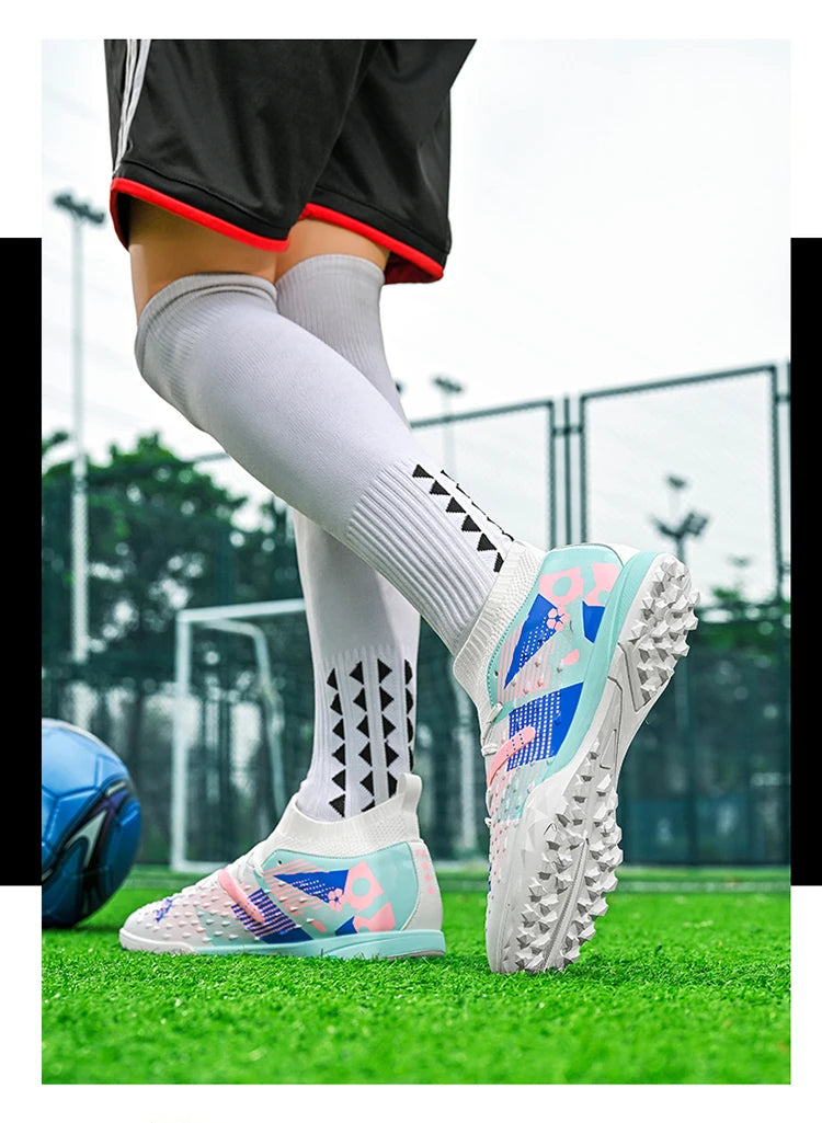 Football Boots Men Professional Soccer Shoes Sneaker Field Long Spikes Outdoor Competition Non Slip Comfortable Training Shoes