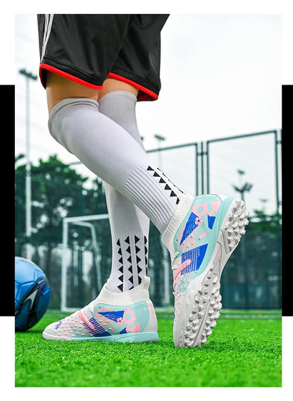 Football Boots Men Professional Soccer Shoes Sneaker Field Long Spikes Outdoor Competition Non Slip Comfortable Training Shoes