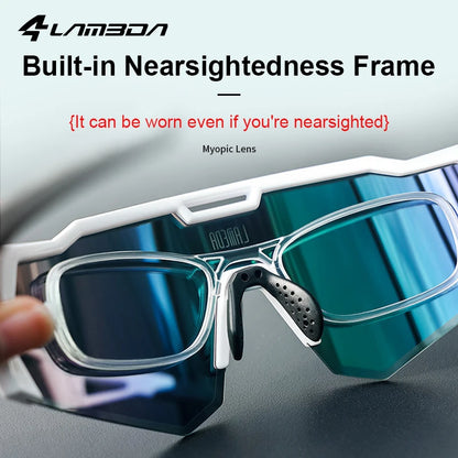 LAMEDA Polarized Cycling Glasses Road UV400 Mountain Bike Sunglasses Bicycle Goggles Sports Eyewear Outdoor Sunglasses Men Women