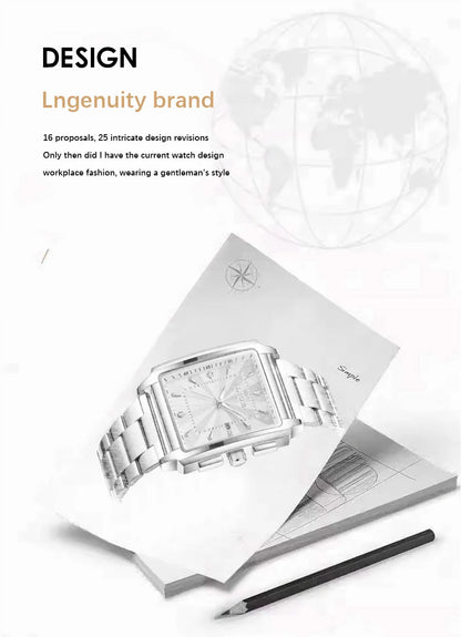 Relogio Masculino LIGE Fashion Military Watch Men Square Mens Watches Top Brand Luxury Waterproof Quartz Chronograph Wristwatch