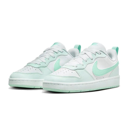 Nike COURT Women's Stylish, Versatile, and Comfortable Sneakers: Casual, Non-Slip, Durable in White and Mint Green FZ3539-100