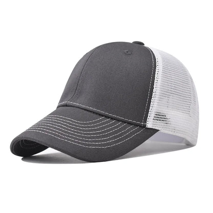 Cappellino da baseball per adulti, cappellino a rete, visiera curva poco profonda, cappello unisex, cappello estivo, cappello traspirante, cappellino da ombra, cappellino per primavera e autunno, cappellino hip hop aderente