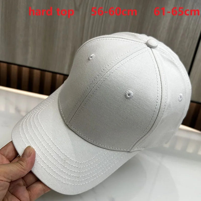 Baseball Caps for Big Head Men Women XXL Oversize High Crown Adjustable Plain Solid Snapback Hats 56-60cm 60-65cm