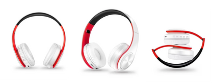 CATASSU Gold Bluetooth Wireless Headphones with Microphone, Stereo Headset, Bluetooth 5.3 Earphones, 40mm HiFi Sound, Foldable Headphones for Android & iOS