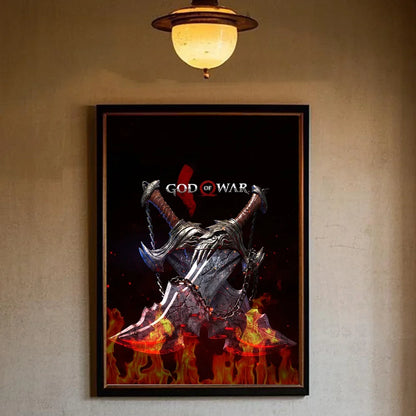 Poster HD Art  Wall  Home Living Room Bedroom Bar G-God O-Of W-War Game Aesthetic Decoration Gift Canvas