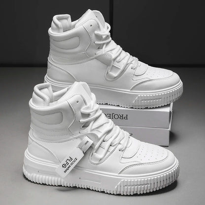 Modische Freizeit-Sneaker, High-Top-Skateboard-Schuhe, Studentenstiefel, Herren und Damen, trendig, strapazierfähig, zweifarbig, für Paare