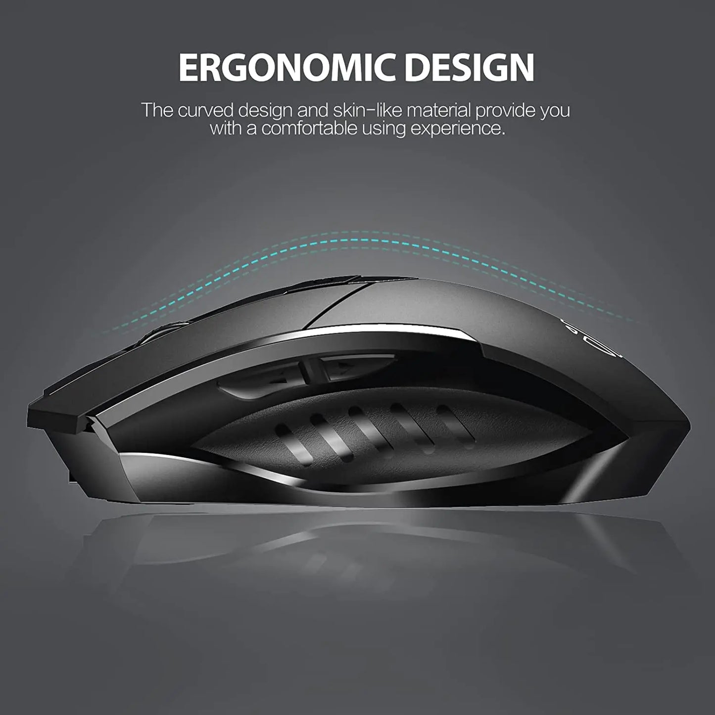 INPHIC A1 Bluetooth Wireless Mouse Rechargeable Tri-Mode 2.4G Optical Mouse for Laptop, Mac, PC, Tablet & Mobile with 1600 DPI