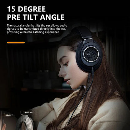 Original PHILIPS SHP9600 Wired HiFi Stereo Headphones Open-Back Over-Ear Gaming Headphones with 3.5mm & 6.3mm Audio Jack (SHP9500 Upgrade)