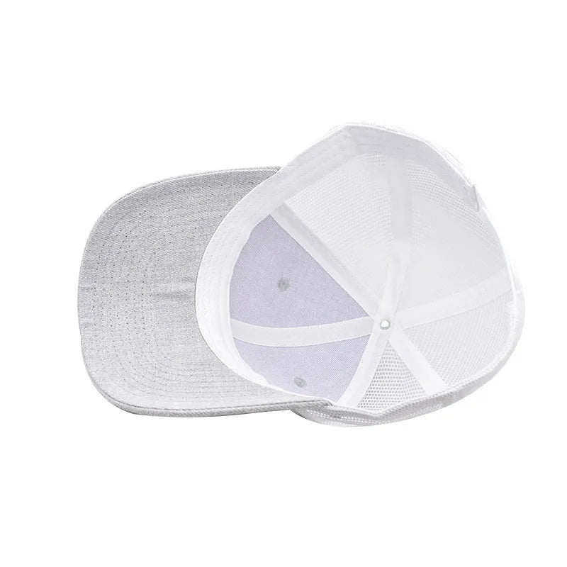 Cappellino da baseball per adulti, cappellino a rete, visiera curva poco profonda, cappello unisex, cappello estivo, cappello traspirante, cappellino da ombra, cappellino per primavera e autunno, cappellino hip hop aderente