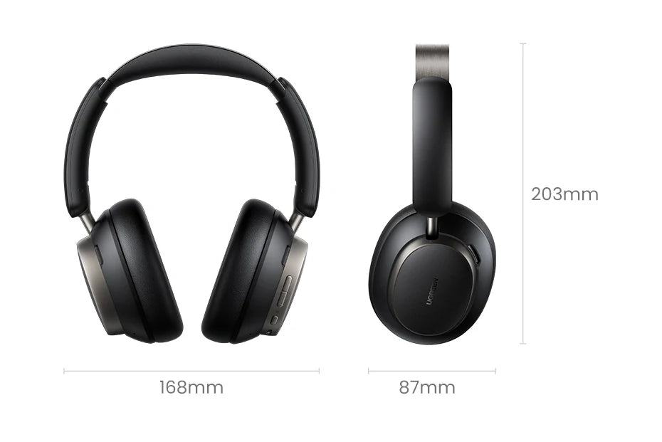 UGREEN Studio Pro 48dB ANC Wireless Headphones – Bluetooth 6.0 Hi-Res LDAC Over-Ear Headphones with 120H Playtime