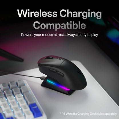 Rapoo VT3Pro GEN-1 Wireless Gaming Mouse 26,000 DPI, 8KHz Polling Rate, 59g Lightweight, 9 Programmable Buttons, PAW3398 Optical Sensor