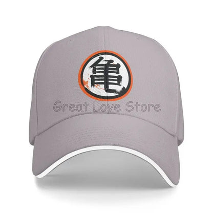 DBZ Kanji Print Cappellino da baseball da uomo Cappello da sole regolabile Cappellino da camionista di lusso Cappellino a sandwich da donna Cappellini casual con chiusura a scatto Cappellini a secchiello Cappellini da golf