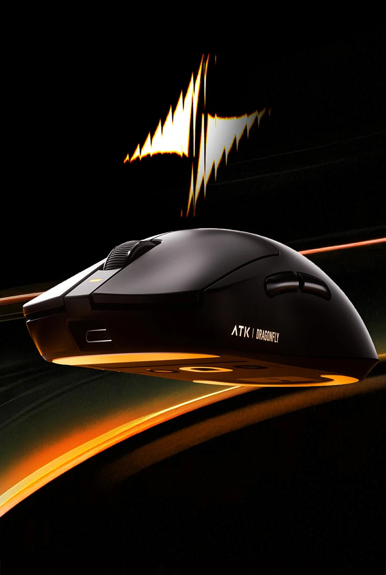 ATK Dragonfly A9 Wireless Gaming Mouse NearLink Tri-Mode Dual 8K Ultra-Lightweight Ergonomic Esports Mouse