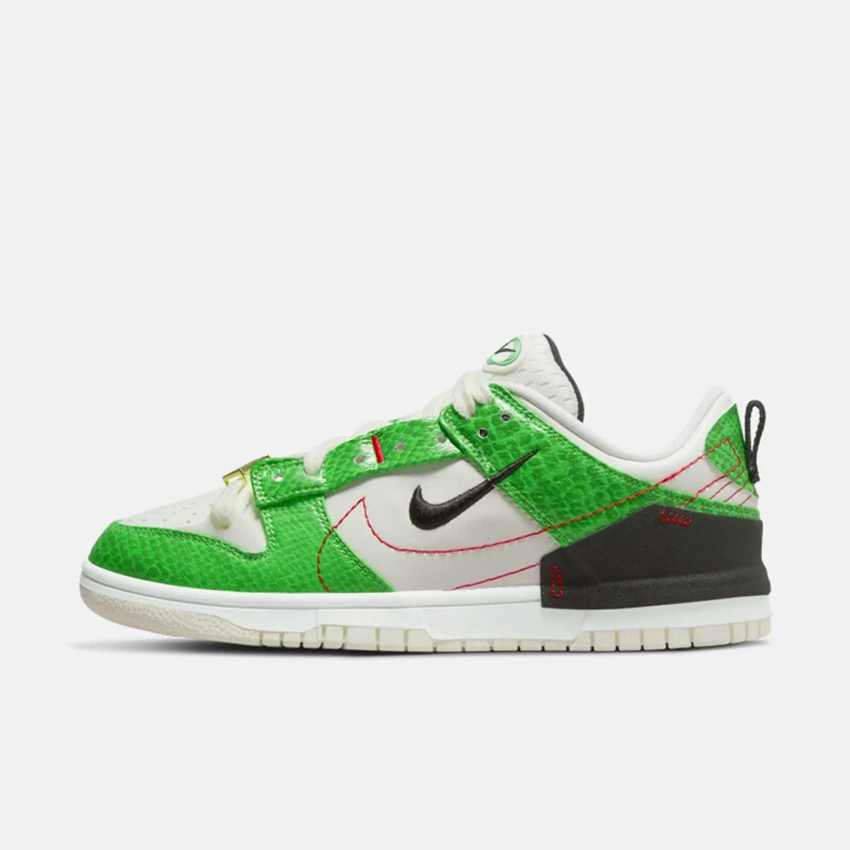 Nike originele Dunk Disrupt2 unisex retro sneakers met slangenprint, laag model, DV1491-101