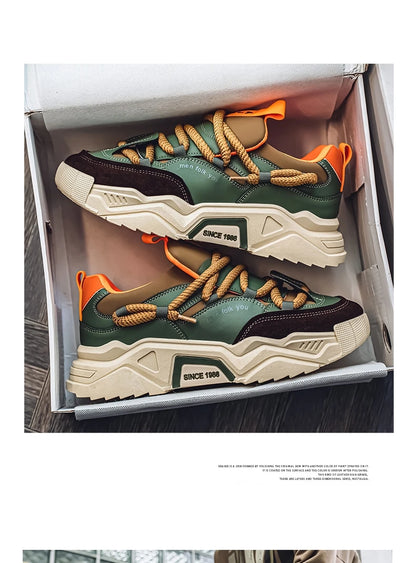 Lässige Herren-Sneaker – Frühlingsmode – Vielseitige Low-Top-Skateboard-Schuhe für Herren, geeignet für Outdoor-Sportarten