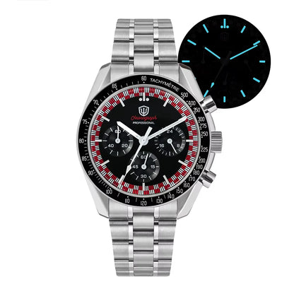 Watchdives New Wd1863 Quartz Men Watch VK63 Chronograph Bubble Sapphire Waterproof 39Mm Steel Top Brand Luxury Business Watch