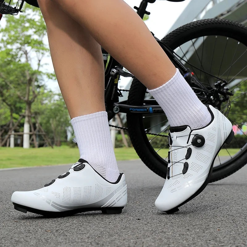 Scarpe da mountain bike MTB da uomo, traspiranti, antiscivolo, ad alta rigidità, adatte per gare su strada all’aperto e percorsi fuoristrada in montagna 37-46