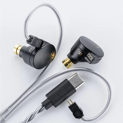 MOONDROP CHU II DSP Wired In-Ear Earphones HiFi Dynamic Driver IEM Earbuds with Detachable 0.78mm Cable