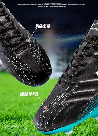 Buty piłkarskie Double Star Adult Youth AG – antypoślizgowe, wytrzymałe buty do piłki nożnej na sztuczną i naturalną trawę, przeznaczone do treningów i meczów, dla mężczyzn i kobiet
