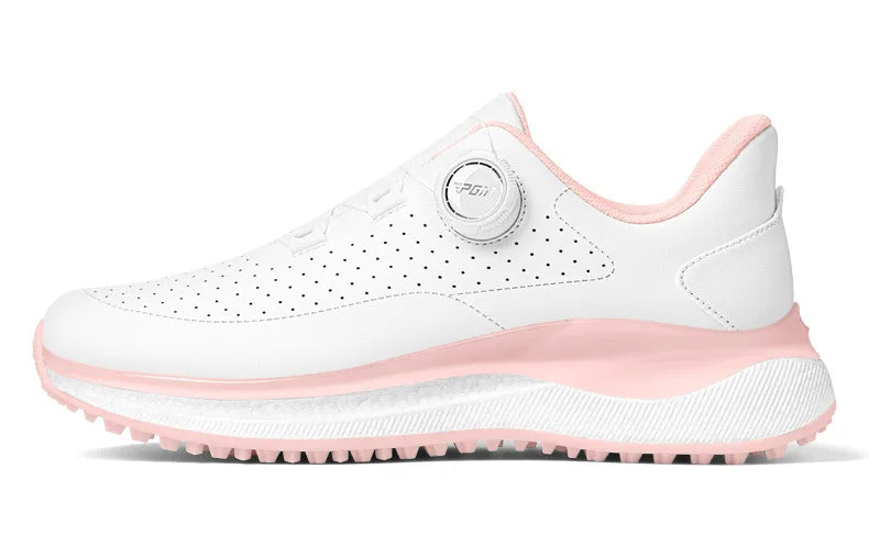 PGM Women Golf Shoes Summer Heat Dissipation Breathable Holes High Elasticity Height Outdoor Sports Sneakers XZ430