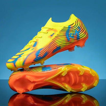 New Men's Soccer Shoes Match Outdoor Sneakers Grass Cleats Hot-selling Football Boots Non-Slip Boys High-quality High-top Light