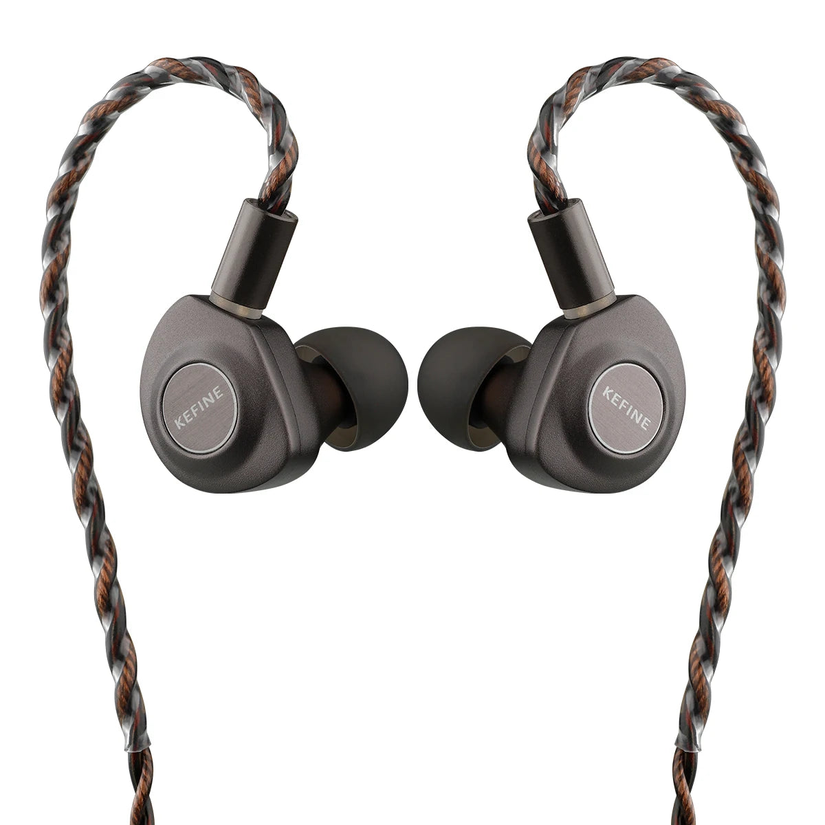KEFINE Delci HiFi Wired IEM Earphones with 10mm DLC+PU Dynamic Driver, CNC Metal Housing, Detachable 0.78mm 2Pin Cable