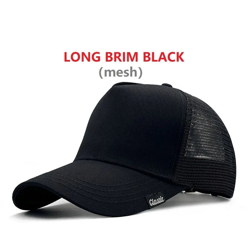 Baseball Caps for Big Head Men Women XXL Oversize High Crown Adjustable Plain Solid Snapback Hats 56-60cm 60-65cm