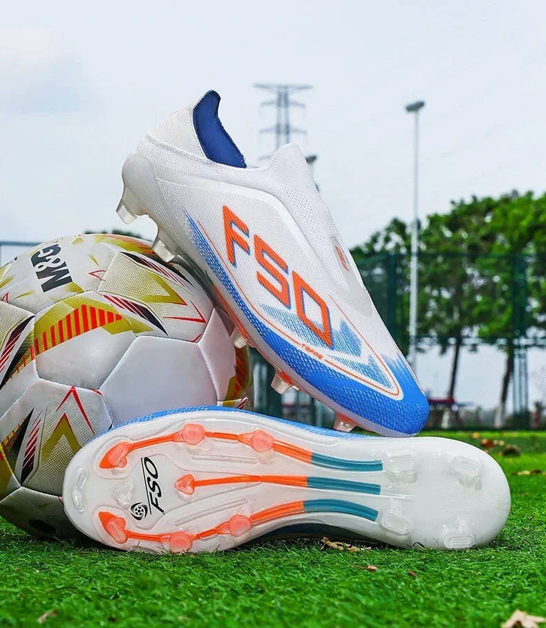 Męskie buty piłkarskie, buty do meczów piłkarskich, antypoślizgowe buty dla chłopców, wysokiej jakości buty sportowe na świeżym powietrzu, buty z kolcami na trawę, bestsellerowe buty z wysoką cholewką, lekkie