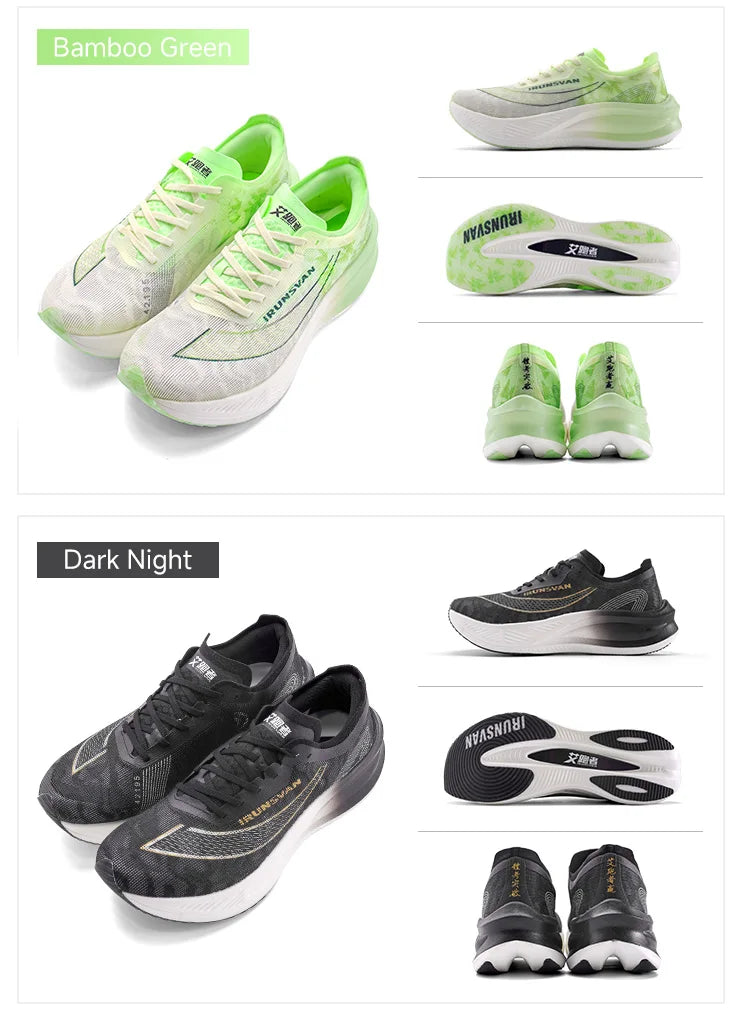 IRUNSVAN Scarpe da maratona leggere da uomo, scarpe da corsa, scarpe sportive traspiranti, scarpe casual comode, scarpe da allenamento atletico, unisex