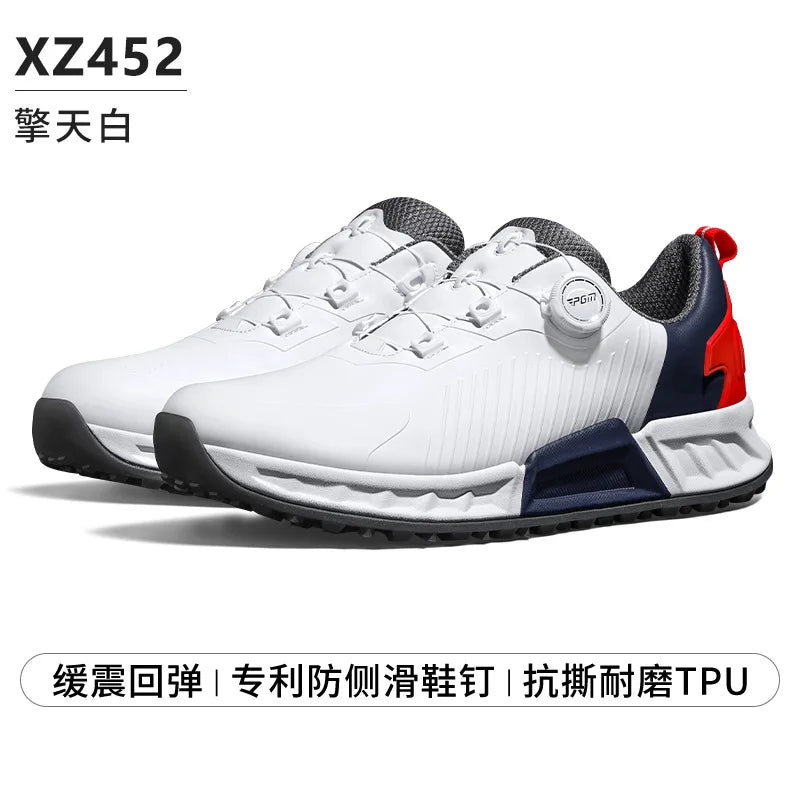 PGM golf shoes men's cushioning rebound sneakers knob men's shoes wear-resistant TPU waterproof shoes