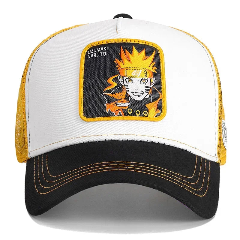 Baseballová čepice Naruto Snapback Uchiha Itachi Anime Styles – čepice pro muže i ženy, hip hop, pro tatínky, nastavitelná síťovaná čepice, trucker čepice