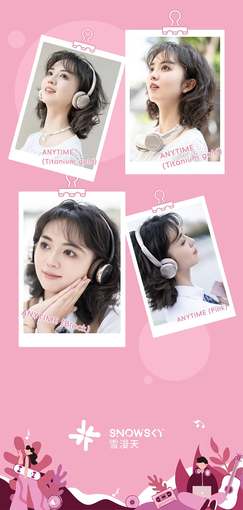 FiiO ANYTIME Bluetooth 5.4 Wireless Headphones with Noise Cancelling, Hi-Res Audio Over-Ear Bluetooth Headphones with Mic, Premium Wireless Earphones