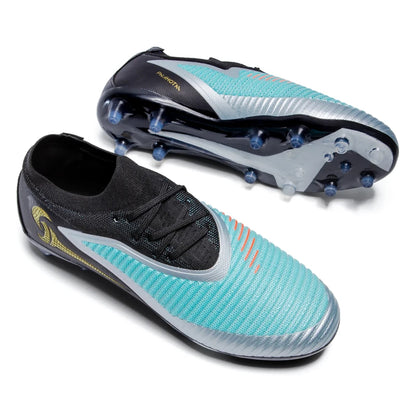 Chaussures de Football pour hommes, crampons de société, bottes professionnelles de terrain de Football en plein air, chaussures d'entraînement sur gazon, baskets à pointes longues