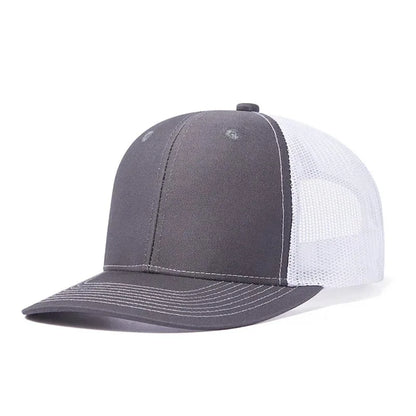 Cappellino da baseball classico in rete traspirante per donne, cappellino casual da camionista traspirante, cappellino unisex regolabile con chiusura a scatto, cappellino sportivo e dinamico da papà