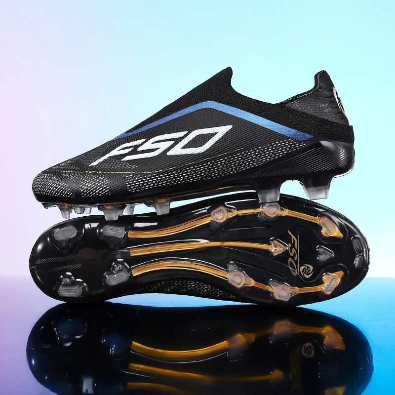 New Men Football Boots Futsal Outdoor Sneakers Match Grass Non-Slip High-quality Soccer Shoes Cleats Hot-selling High-top Light