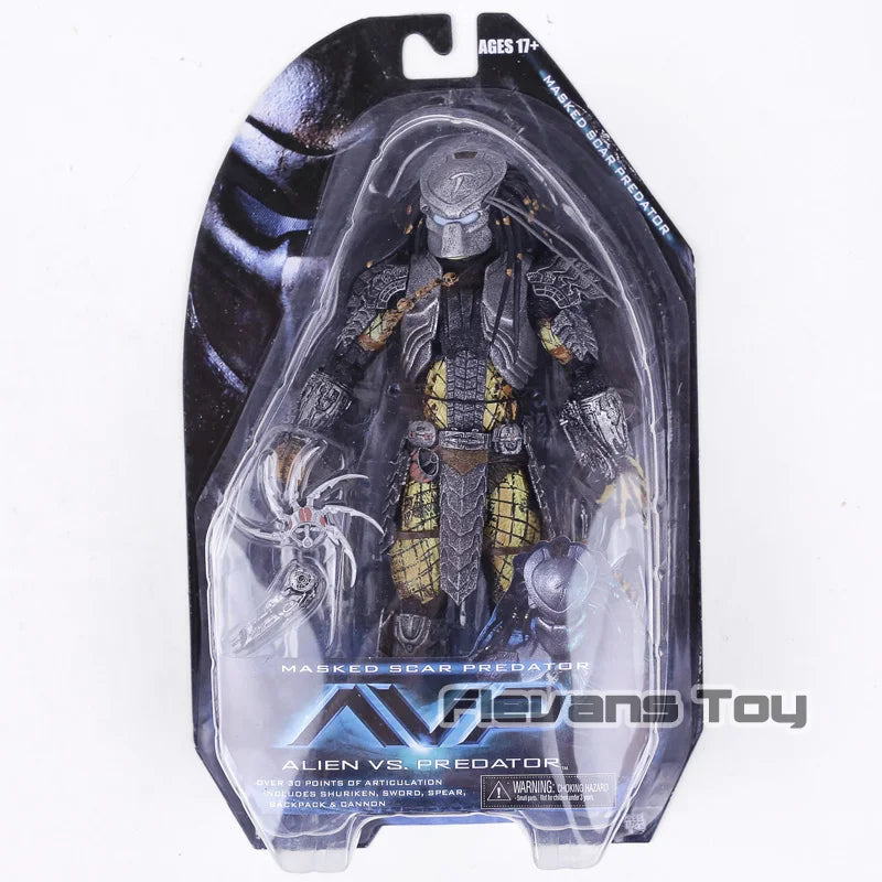NECA AVP Alien vs. Predator Chopper Celtic Scar Predator 7" Action Figure Joint Movable Model Toy