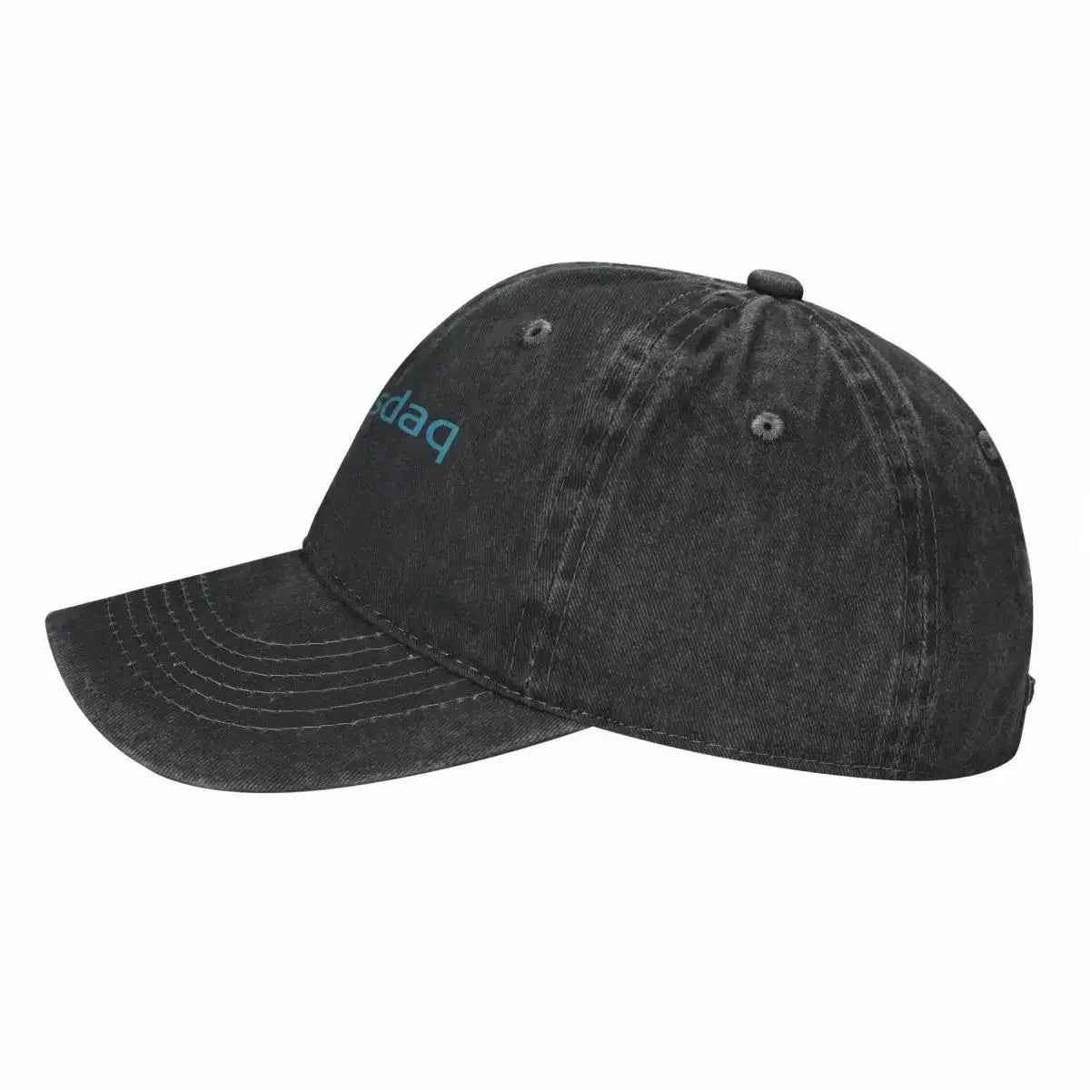 Nasdaq Logo, Knitted Texture demin Trucker Hat Lightweight Men's Cap Cap Man Summer