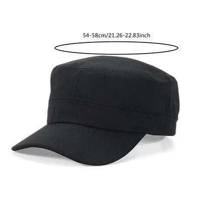 Gorra de béisbol táctica militar Spring Solid, unisex, para deportes al aire libre, con cierre snapback, para hombre y mujer, estilo marinero