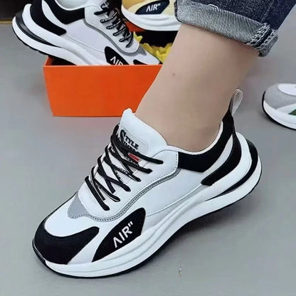 Men's And Women's Soft Bottom Anti-Slip Breathable Leather Surface Sporty Casual Shoes Spring Autumn Seasonal Comfortable Sne...