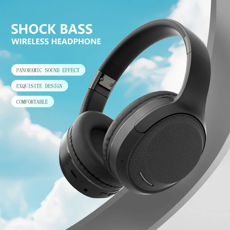 Wireless TV Headphones Bluetooth 5.0 with USB Adapter, Foldable Stereo Wireless TV Headphones with Mic for Samsung Smart TV, PC, Laptop & Music